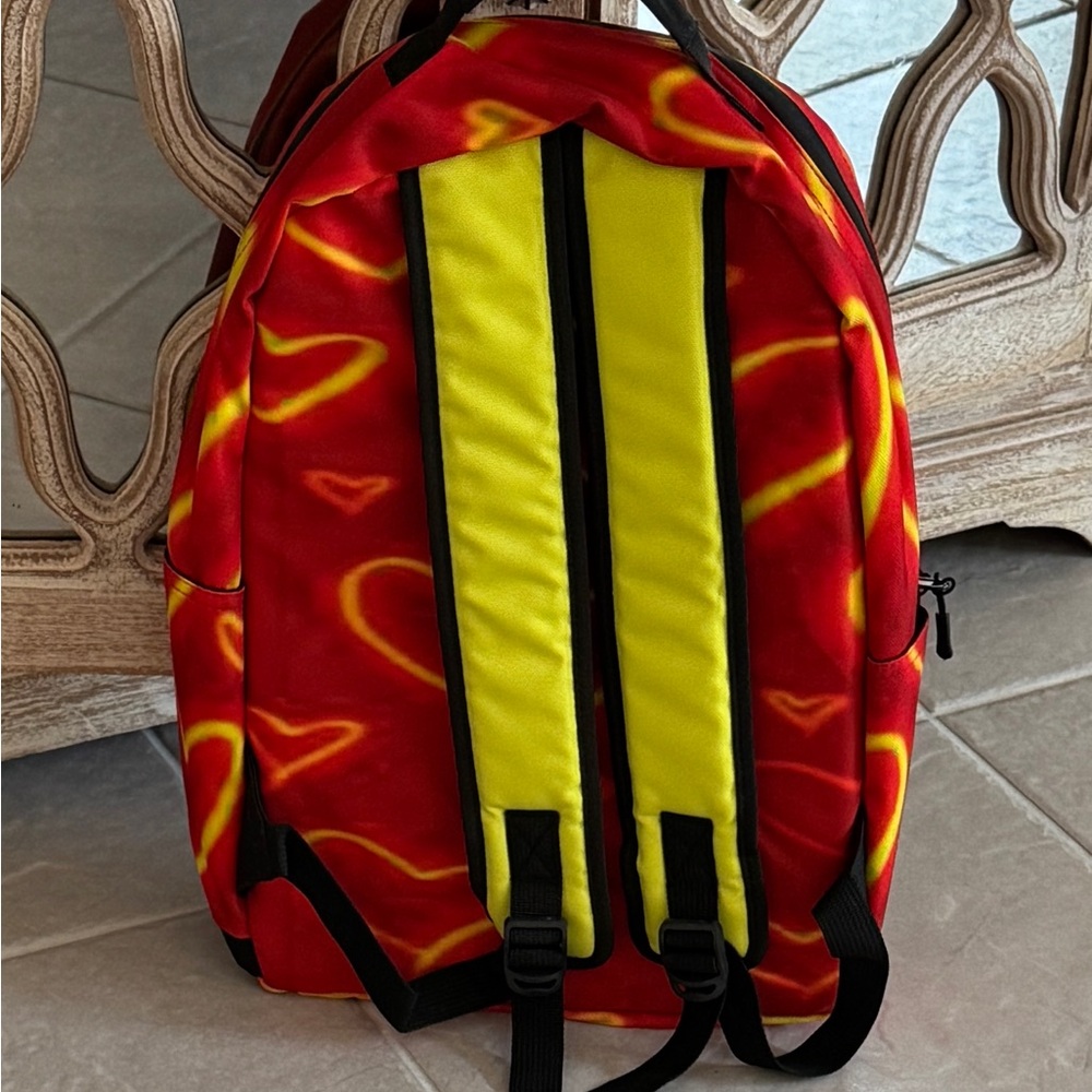 MONKEY CARTOON BACKPACK (VIBRANT RED & YELLOW) - Picture 2 of 11